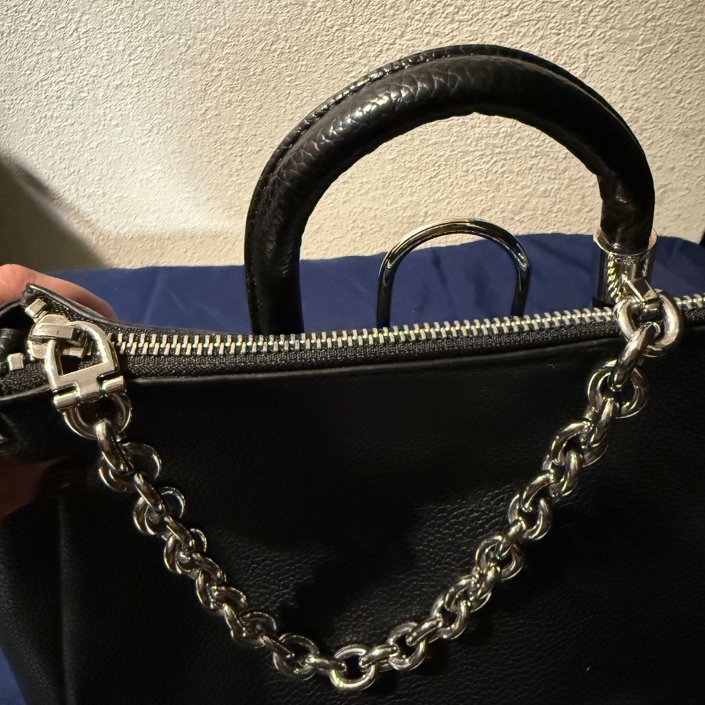 Calvin Klein Leather Chain Convertible Backpack Handbag NWT - Picture 4 of 7